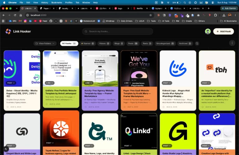 Link Hooker desktop app